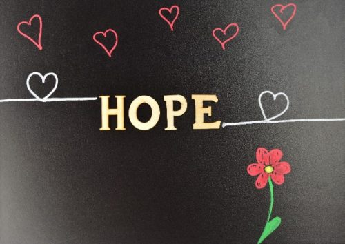 FA FELIRAT "HOPE" - 3,5 CM MAGAS