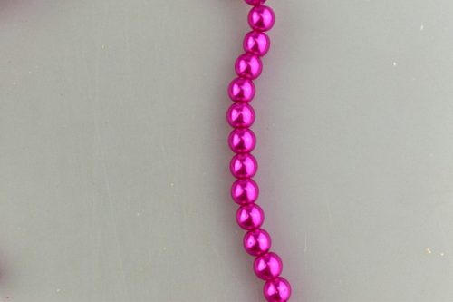 VIASZGYÖNGY FÜZÉR, PINK (8 MM SZEMEK)