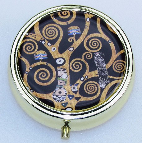 TABLETTÁS DOBOZ 6CM TREE OF LIFE KLIMT