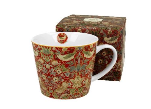 BÖGRE PORCELÁN WILLIAM MORRIS PIROS 600ML