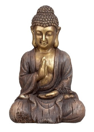 ÜLŐ BUDDHA IMÁDKOZÓ M:45CM SZ:30,5CM