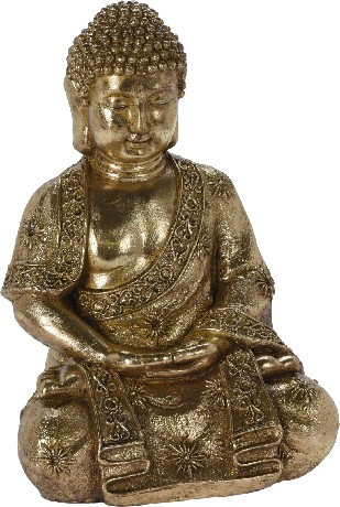 ÜLŐ BUDDHA MGO 42CM ARANY