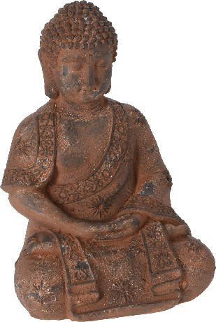 ÜLŐ BUDDHA MGO 42CM RUSZTIKUS