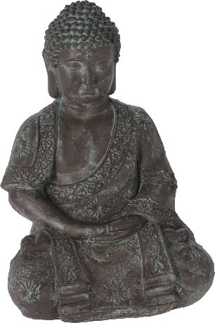 ÜLŐ BUDDHA MGO 42CM ZÖLDES