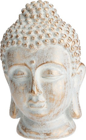 BUDDHA FEJ 23CM POLYSTONE