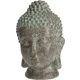 BUDDHA FEJ 23CM ZÖLDES SZÍNŰ POLYSTONE