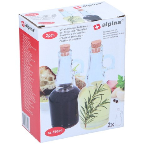 OLAJ/ECET KIÖNTŐ ÜVEG 2 RÉSZES 250ML 7X18CM ALPINA