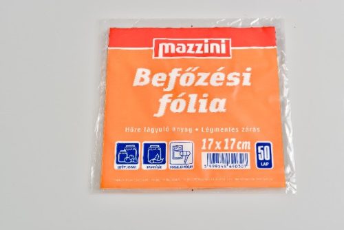 BEFŐZÉSI FÓLIA 17X17CM 50DB