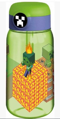 KULACS MŰA. CSATOS-SZÍVÓSZÁLAS 510ML MINECRAFT