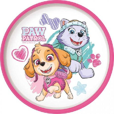 TÁNYÉR PRÉMIUM MŰA. 19,5CM PAW PATROL LÁNY