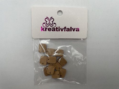 FÜLBEVALÓ TÉGLALAP NATÚR FA 1,3X1CM 12DB/CSOM