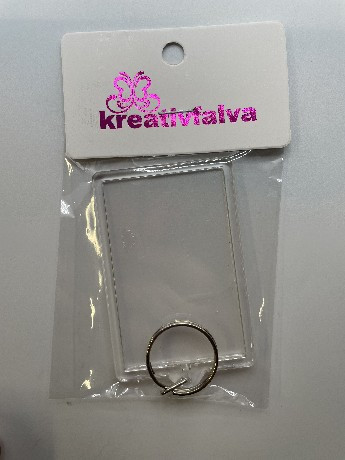 KULCSTARTÓ ÁTLÁTSZÓ MŰA. TÉGLALAP H: 7,5CM SZ: 5CM