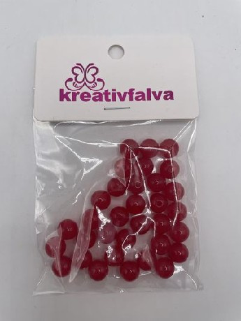 GYÖNGY MŰANYAG 10MM PIROS 18G (+-5%)