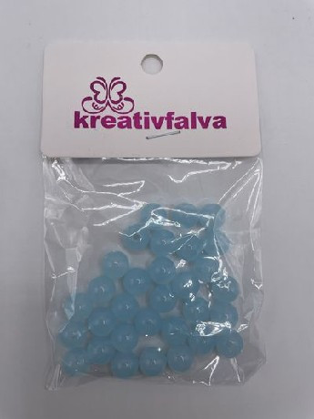 GYÖNGY MŰANYAG 10MM FÜSTKÉK 18G (+-5%)