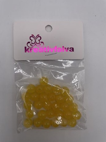 GYÖNGY MŰANYAG 10MM MANDARIN 18G (+-5%)