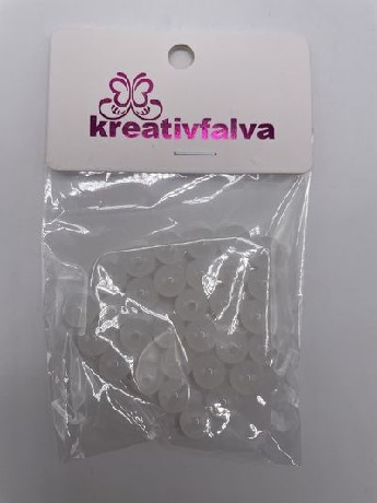 GYÖNGY MŰANYAG 10MM FÜSTFEHÉR 18G (+-5%)