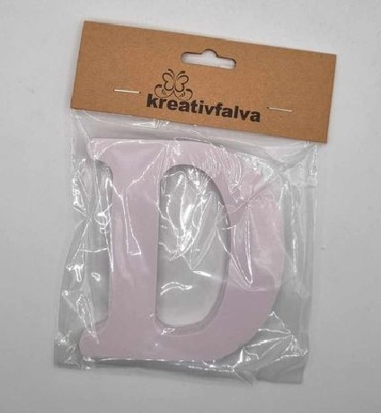 FA BETŰ FEHÉR 10CM, "D"