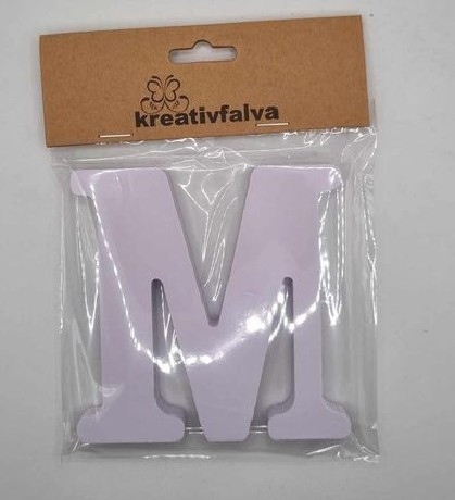 FA BETŰ FEHÉR 10CM, "M"