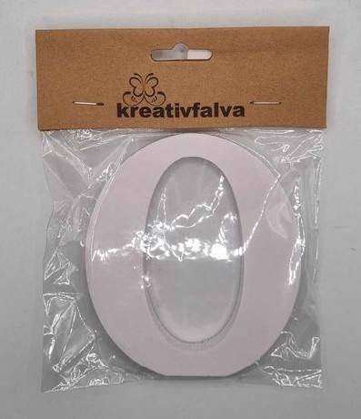 FA SZÁM FEHÉR 10CM, "0"