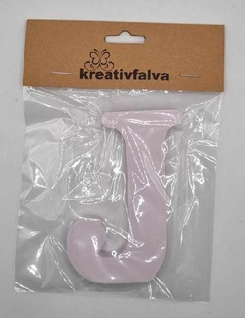 FA BETŰ FEHÉR 10CM, "J"