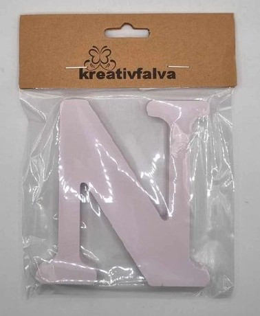 FA BETŰ FEHÉR 10CM, "N"