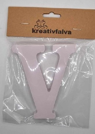 FA BETŰ FEHÉR 10CM, "V"