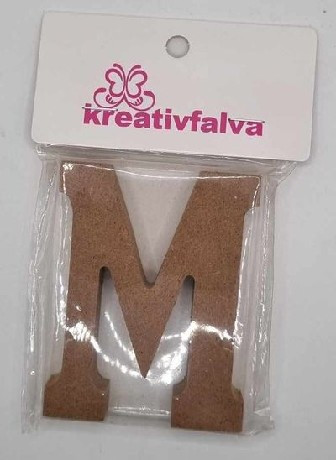 FA BETŰ NATÚR 10CM, "M"