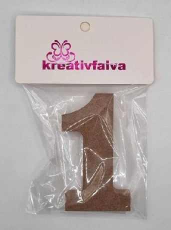 FA SZÁM NATÚR 10CM, "1"