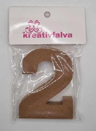 FA SZÁM NATÚR 10CM, "2"