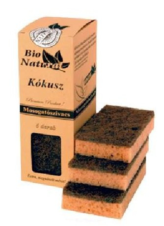 MOSOGATÓSZIVACS BIO NATURAL/KÓKUSZ  6DB-OS 11X6,5X2,5CM