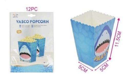 POPCORN DOBOZ CÁPA 5X11,5CM 6DB-OS