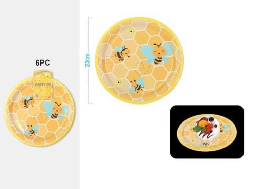 TÁNYÉR PAPÍR MÉHECSKE 23CM 6DB-OS