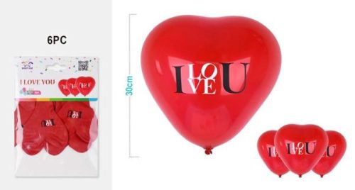 LUFI "LOVE YOU" PIROS 6DB 30CM