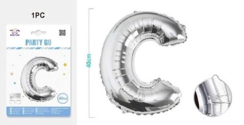 LUFI BETŰS "C" M:40CM EZÜST
