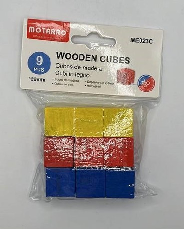 FA KOCKA 2X2CM 9DB-OS SZÍNES 2X2CM