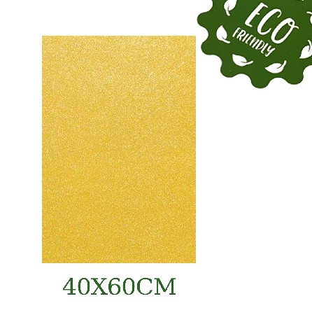 DEKORGUMI CSILLÁMOS ARANY 10DB/CSOM 40X60CMX2MM