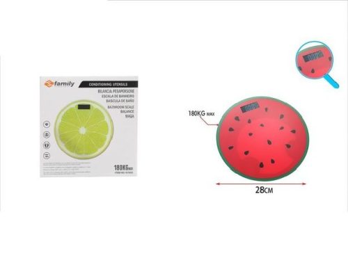 SZEMÉLY MÉRLEG 28CM MAX:180KG GYÜMÖLCS MINTA