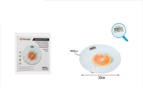 SZEMÉLY MÉRLEG 33CM MAX:180KG TÜKÖRTOJÁS