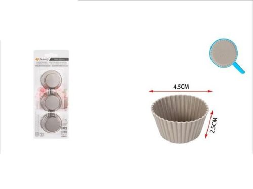 MUFFIN FORMA SZILIKON 5X5X2,5CM 6DB/CSOM