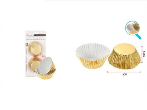 MUFFIN FORMA PAPÍR ARANY 12CM 20DB/CSOM