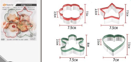 KISZÚRÓSZETT 4DB-OS MAX: 7,5X8X2,5CM