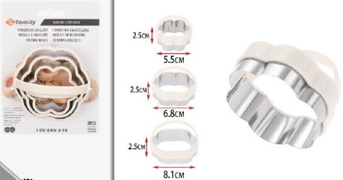 KISZÚRÓ VIRÁG ALAKÚ 3DB-OS SZETT MAX:2,5X8,1CM