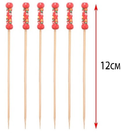 BAMBUSZ NYÁRS 12CM DUPLA GYÖNGY 12DB