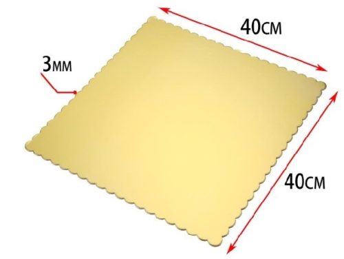 TORTAALÁTÉT 40X40CM D:3MM