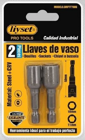 CSAVARHÚZÓ BITFEJ 2DB-OS 10MM/11MM 4,8CM