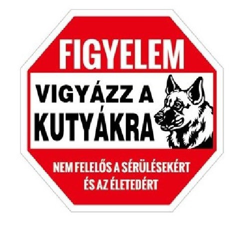 FIGYELMEZTETŐ TÁBLA