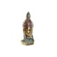 BUDDHA FEJ POLIREZIN 17X12X36CM ARANY