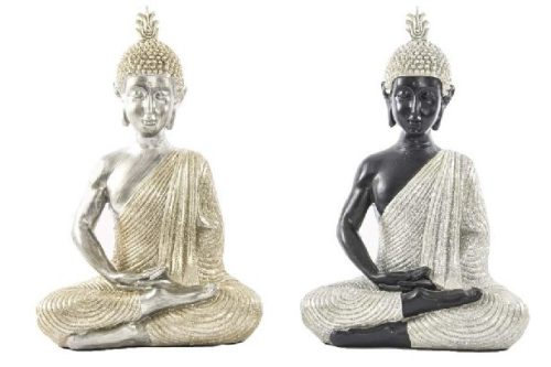 BUDDHA POLIREZIN 18X10,5X26CM 2F.