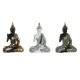 BUDDHA POLIREZIN 19X10X26,5CM 3F.