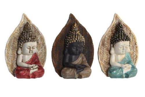 BUDDHA POLIREZIN 16,5X7,5X22,5CM 3F.